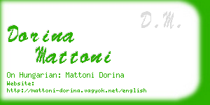dorina mattoni business card